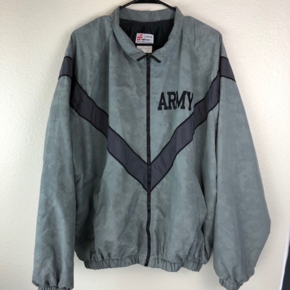 Vintage Army Jacket Windbreaker Camouflage